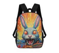 sinyumoney Rabbit Painting Sac À Dos Imprimé 3D Pour Enfants, Sac À Dos Léger Pour Écoliers Et Écoliers, Sac À Goûter Pour La Crèche 17inch