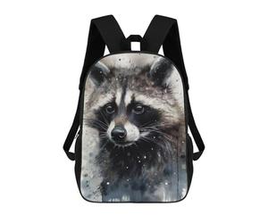sinyumoney Raccoon Beauty Wild Charm Sac À Dos Scolaire Imprimé En 3D, Sac À Dos Décontracté Pour Enfants, Sac D'école Imprimé En 3D Pour Garçons, Primaire Et Collège 17inch