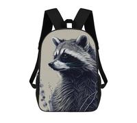 sinyumoney Raccoon Drawing Sacs À Dos Pour Garçons, Cartables Imprimés En 3D, Sacs À Dos De Voyage Tendance Pour Garçons (primaire, Collège) 17inch