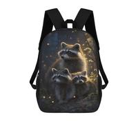 sinyumoney Raccoon Family in Forest Sacs À Dos Pour Enfants, Sac À Dos Scolaire Imprimé En 3D Pour Enfants, Sac À Dos De Voyage, Sac À Livres Pour Enfants 17inch Sac D'école