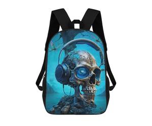sinyumoney Rad Nightshade Music Skull Sac À Dos Scolaire, Sac À Dos Pour Garçons Et Adolescents, Cadeau, Sac À Dos Imprimé En 3D, Sac À Dos Scolaire, Sac À Livres 17inch