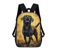 sinyumoney Radiant Black Labrador Portrait Sac À Dos Scolaire, Sac À Dos Pour Ordinateur Portable, Sac À Dos Pour Adolescents, Filles, Garçons, Femmes Et Hommes 17inch