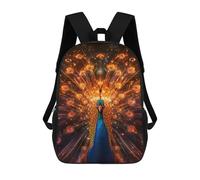sinyumoney Radiant Peacock Sacs À Dos Imprimés En 3D Pour Enfants, Sacs D'école Tendance Pour Garçons, Sacs De Voyage, Sacs Scolaires Pour Élèves Du Primaire 17inch