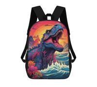 sinyumoney Raging Dinosaur Sunset Sac À Dos Enfant, Cartable, Sacs À Dos Scolaires Imprimés En 3D Pour Élèves Du Primaire Et Du Collège, Cadeau D'anniversaire Pour Adolescents 17inch