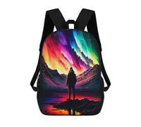 sinyumoney Rainbow Aurora Reflection Sac À Dos Enfant, Sac D'école, Sac À Dos Imprimé 3D Avec Motif De Dessin Animé, Grande Capacité, Pour Garçons Et Filles 17inch
