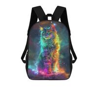 sinyumoney Rainbow Cat Sac À Dos Scolaire Pour Enfants, Imprimé En 3D, Tendance Et Décontracté, Pour Garçons, Élèves Du Primaire Et Du Collège 17inch