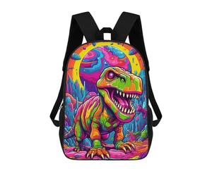sinyumoney Rainbow Dinosaur Fantasy Landscape Sacs À Dos Scolaires Pour Garçons Et Filles, Sacs À Dos Décontractés Pour Le Sport, Sacs À Dos De Grande Capacité Pour L'école Primaire 17inch