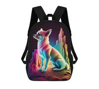 sinyumoney Rainbow Dog in Abstract Landscape Sac À Dos Scolaire Imprimé En 3D Pour Garçons Et Filles, Sac À Dos Pour Ordinateur Portable Pour Enfants/étudiants/adultes 17inch
