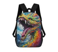 sinyumoney Rainbow Dragon Sky Sac À Dos Scolaire Pour Enfants, Imprimé En 3D, Sac À Dos Tendance Pour Garçons, Élèves Du Primaire Et Du Collège 17inch