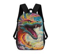 sinyumoney Rainbow Dragon Sky Sacs À Dos, Sac À Dos Enfant, Sac D'école, Sac À Dos De Voyage Imprimé En 3D, Accessoire De Mode, Sac À Dos Imperméable Pour Enfants 17inch