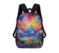 sinyumoney Rainbow Fantasy Landscape Sacs À Dos Décontractés Pour Enfants, Sacs D'école Pour Adolescents, Filles Et Garçons, Sacs À Dos Pour Livres 17inch