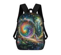 sinyumoney Rainbow Forest Portal Sac À Dos Scolaire Pour Filles Et Garçons, Grande Capacité, Léger, Pour Enfants Et Étudiants 17inch