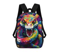 sinyumoney Rainbow Serpent Artwork Sacs À Dos Décontractés Pour Enfants, Sacs D'école Pour Adolescents, Filles Et Garçons, Sacs À Dos Pour Livres 17inch