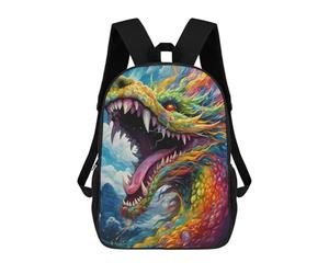 sinyumoney Rainbow Serpent in Flight Sac À Dos Enfant, Cartable, Sacs À Dos Scolaires Imprimés En 3D Pour Élèves Du Primaire Et Du Collège, Cadeau D'anniversaire Pour Adolescents 17inch