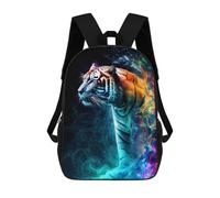 sinyumoney Rainbow Tiger Artwork Sac À Dos Enfant, Sac À Dos Anime, Grand Sac À Dos Enfant, Sac À Dos Imprimé En 3D Pour Enfants, Cartable, Cartable Pour Garçons Et Filles 17inch