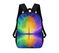 sinyumoney Rainbow Tree Reflection Art Print 17inch Sac À Dos Scolaire Imprimé En 3D Pour Enfants, Style Décontracté Et Tendance, Idéal Pour Les Voyages Et Les Études.