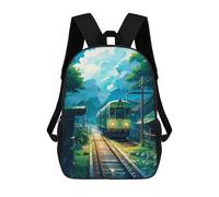 sinyumoney Rainy Days Sac À Dos Scolaire Imprimé En 3D, Sac À Dos Décontracté Pour Enfants, Sac D'école Imprimé En 3D Pour Garçons, Primaire Et Collège 17inch