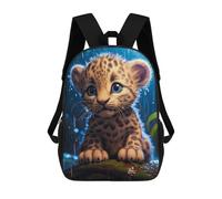 sinyumoney Rainy Leopard Cub Sacs À Dos Imprimés En 3D Pour Enfants, Sacs D'école Tendance Pour Garçons, Élèves Du Primaire Et Du Collège 17inch