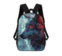 sinyumoney Red Eye Wolf Sac À Dos Léger Et Décontracté Pour La Journée, Idéal Pour L'école, Pour Adolescents, Filles, Garçons, Femmes Et Hommes 17inch