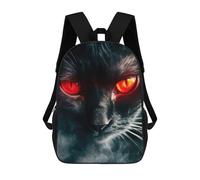 sinyumoney Red Eyed Feline Sac À Dos Scolaire Pour Filles Et Garçons, Grande Capacité, Léger, Pour Enfants Et Étudiants 17inch