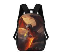 sinyumoney Red Fire Elder Dragon Sac À Dos Enfant Imprimé En 3D, Sac D'école Pour Garçons, Sac À Dos Cool Et Décontracté, Sac À Dos Amusant Pour Enfants Et Adolescents 17inch
