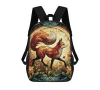 sinyumoney Red Fox Majesty Sacs À Dos Pour Enfants, Sac À Dos Scolaire, Sac À Dos Imprimé En 3D Pour Enfants, Sac À Dos De Voyage, Sac À Livres, Sac D'école Pour Enfants 17inch