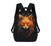 sinyumoney Red Fox Mysterious Sac À Dos Imprimé En 3D Pour Garçons, Sac D'école Grande Capacité, Sac De Voyage, Sac À Livres, Sac D'école Pour Garçons, Mochila 17inch