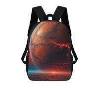 sinyumoney Red Mars Landscape Sac À Dos Scolaire Enfant Tendance Et Décontracté, Sac À Dos Imprimé En 3D Pour Garçon, Grand Sac À Dos 17inch