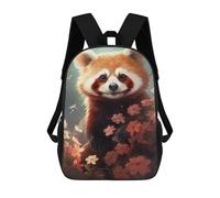 sinyumoney Red Panda in Blossoms Sacs À Dos Pour Enfants, Sac À Dos Scolaire Imprimé En 3D Pour Enfants, Sac À Dos De Voyage, Sac À Livres Pour Enfants 17inch Sac D'école