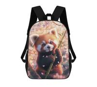 sinyumoney Red Panda in Cherry Blossoms Sac À Dos Scolaire Pour Enfants Imprimé En 3D, Idéal Pour Les Voyages Et Les Livres 17inch