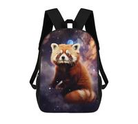 sinyumoney Red Panda in Space Sac À Dos Scolaire Pour Enfants 17 Pouces, Sac À Dos Décontracté Pour Les Voyages, Grand Sac À Dos De Jour Pour Garçons Et Filles 17inch