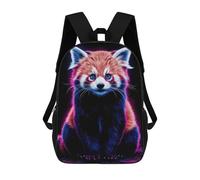 sinyumoney Red Panda Neon Sacs À Dos Scolaires Pour Enfants, Sac D'école Imprimé En 3D Pour Garçons, Élèves Du Primaire Et Du Collège 17inch