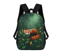 sinyumoney Red Panda Resting in Lush Foliage Sacs À Dos Pour Enfants, Sac À Dos Scolaire, Sac À Dos Imprimé En 3D Pour Enfants, Sac À Dos De Voyage, Sac À Livres, Sac D'école Pour Enfants 17inch
