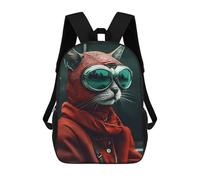 sinyumoney Red Riding Hood Cat Sac À Dos Scolaire Pour Enfants Imprimé En 3D, Idéal Pour Les Voyages Et Les Livres 17inch