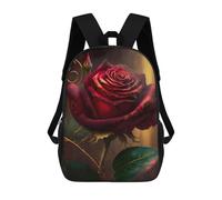 sinyumoney Red Rose of Life Sacs À Dos Pour Enfants, Sac À Dos Scolaire, Sac À Dos Imprimé En 3D Pour Enfants, Sac À Dos De Voyage, Sac À Livres, Sac D'école Pour Enfants 17inch