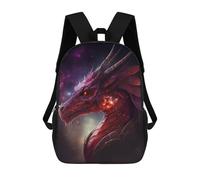 sinyumoney Red Space Dragon Sac À Dos Imprimé En 3D Pour Garçons, Sac D'école Grande Capacité, Sac De Voyage, Sac À Livres, Sac D'école Pour Garçons, Mochila 17inch