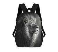 sinyumoney Regal Lion Portrait Sacs À Dos Scolaires Pour Enfants, Sac D'école Imprimé En 3D Pour Garçons, Élèves Du Primaire Et Du Collège 17inch