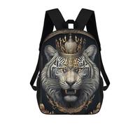 sinyumoney Regal Tiger Majesty Sac À Dos Scolaire Pour Enfants, Imprimé En 3D, Sac À Dos Tendance Pour Garçons, Élèves Du Primaire Et Du Collège 17inch