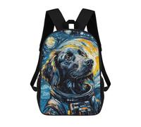 sinyumoney Retriever Astronaut Sac À Dos Scolaire Pour Adolescents, Imprimé En 3D, Ajustable, À Poches Tendance, Pour Enfants, Garçons, Filles, Étudiants Et Adolescents 17inch