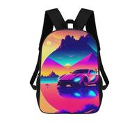 sinyumoney Retro Car 18 Sac À Dos Pour Garçons Et Adolescents, Sacs À Dos Pour Filles, Sacs À Dos Pour Tout-petits, Sacs À Livres Pour L'école Primaire Et Le Collège 17inch