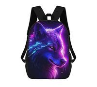 sinyumoney Retro White Wolf Sac À Dos Scolaire Imprimé En 3D, Sac À Dos Décontracté Pour Enfants, Sac D'école Imprimé En 3D Pour Garçons, Primaire Et Collège 17inch