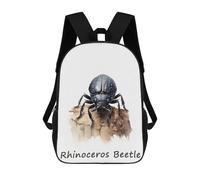 sinyumoney Rhinoceros Beetle Sacs À Dos Scolaires Pour Enfants, Sac D'école Imprimé En 3D Pour Garçons, Élèves Du Primaire Et Du Collège 17inch