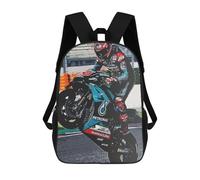 sinyumoney Rider in Petronas Gear on Track Sac À Dos Scolaire Imprimé En 3D Pour Enfants, Sac À Dos De Voyage Tendance Et Décontracté Pour Écoliers 17inch