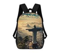 sinyumoney Rio De Janeiro Brazil Sac À Dos Pour Garçons Et Adolescents, Sacs À Dos Pour Filles, Sacs À Dos Pour Tout-petits, Sacs À Livres Pour L'école Primaire Et Le Collège 17inch