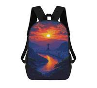 sinyumoney Rio De Janeiro Sunset Sac À Dos Enfant, Sac D'école, Sac À Dos Imprimé 3D Avec Motif De Dessin Animé, Grande Capacité, Pour Garçons Et Filles 17inch