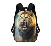 sinyumoney Roaring Lion Art Print Sacs À Dos Décontractés Pour Enfants, Sacs D'école Pour Adolescents, Filles Et Garçons, Sacs À Dos Pour Livres 17inch