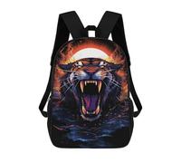 sinyumoney Roaring Tiger Art Print Sacs À Dos 17 Pouces Pour Enfants, Sacs D'école Imprimés En 3D Pour Élèves Du Primaire Et Du Collège, Garçons Et Filles