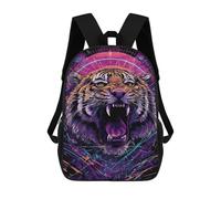 sinyumoney Roaring Tiger Art Print Sacs À Dos 17 Pouces Pour Enfants, Sacs D'école Imprimés En 3D Pour Élèves Du Primaire Et Du Collège, Garçons Et Filles