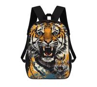 sinyumoney Roaring Tiger Artwork -10 Sac À Dos Scolaire Pour Enfants, Imprimé En 3D, Sac À Dos Tendance Pour Garçons, Élèves Du Primaire Et Du Collège 17inch