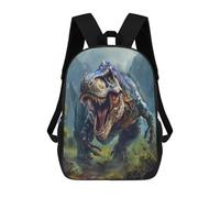 sinyumoney Roaring TRex Sac À Dos Scolaire Pour Adolescents, Imprimé En 3D, Ajustable, À Poches Tendance, Pour Enfants, Garçons, Filles, Étudiants Et Adolescents 17inch